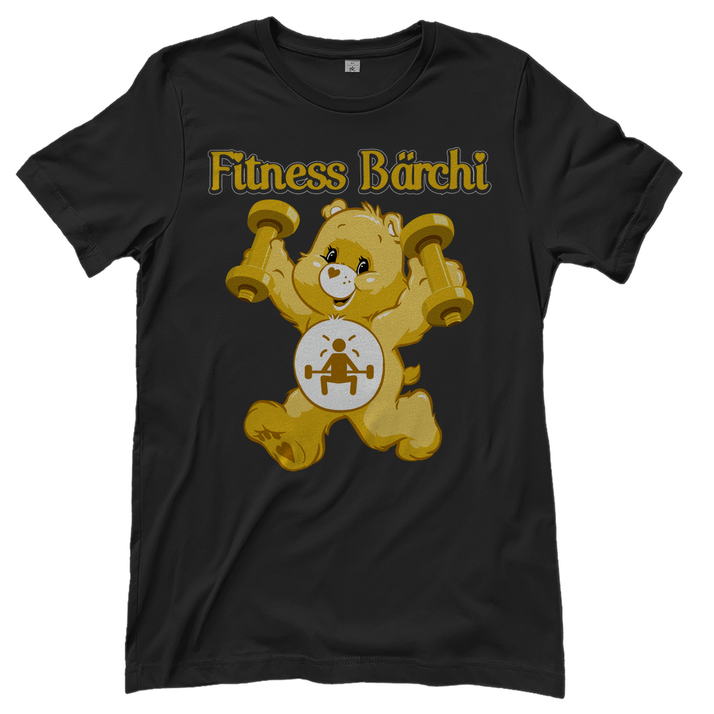 Fitness Bärchi - Glücksbärchi - Damenshirt Black