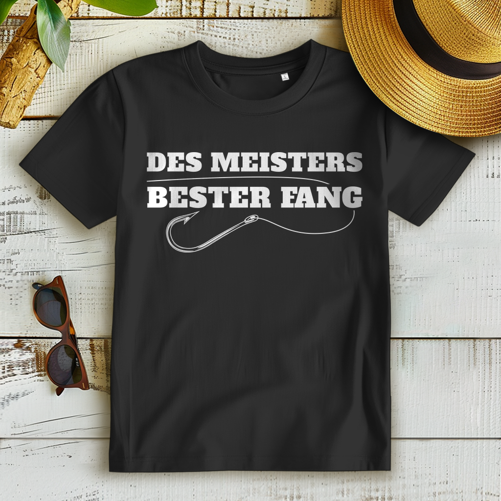 Des Meisters bester Fang Damen Premium Bio T-Shirt Partnerlook Angeln