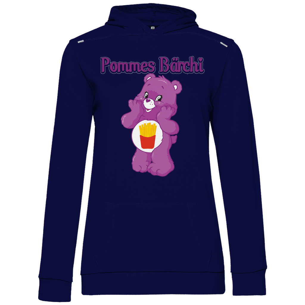 Pommes Bärchi - Glücksbärchi - Damen Hoodie Navy Blue