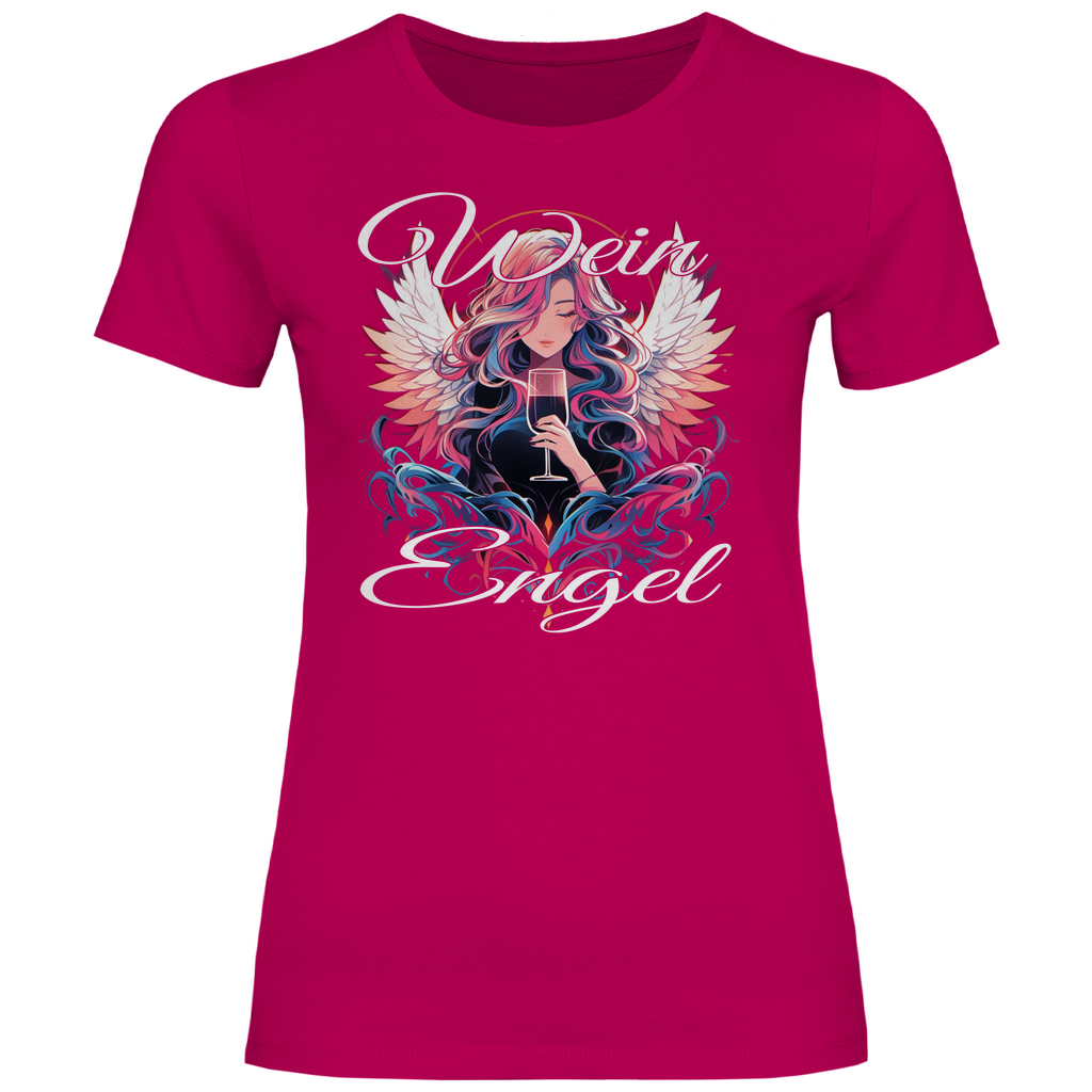 Wein Engel - Damenshirt