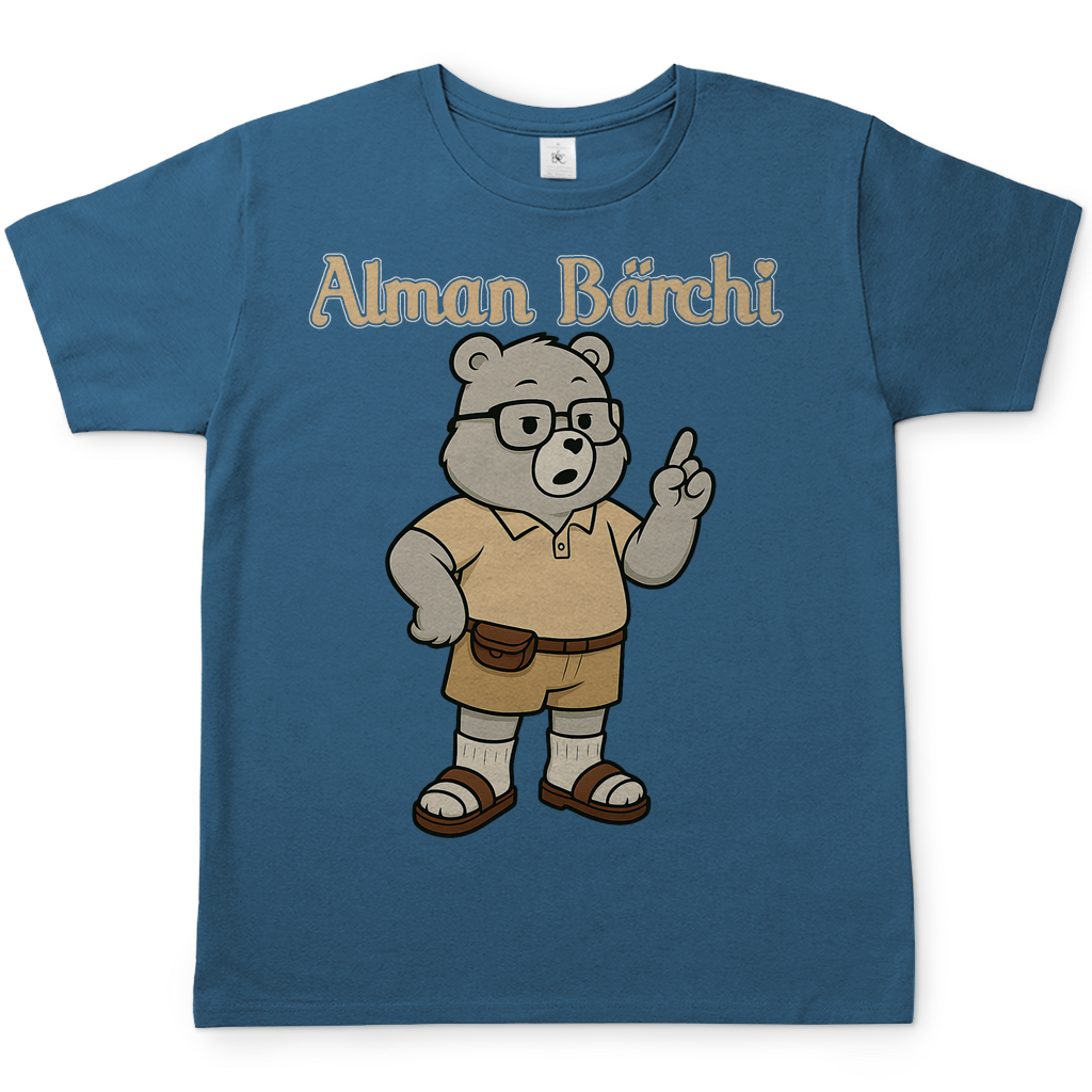 Alman Bärchi - Glücksbärchi - Herren T-Shirt Stone Blue