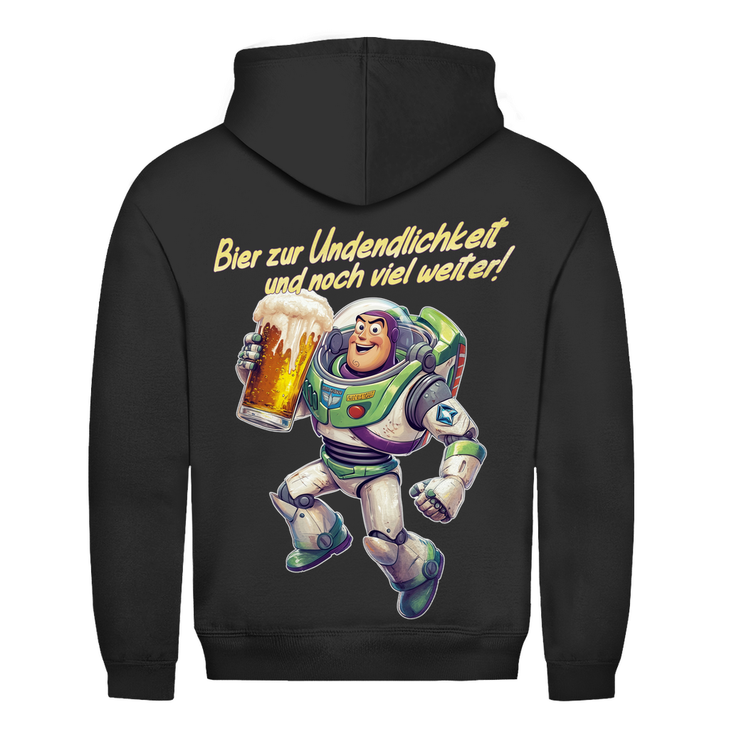 Bier zur Unendlichkeit und noch viel weiter - Buzz Lightyear Toy Story - Herren Hoodie Jet Black