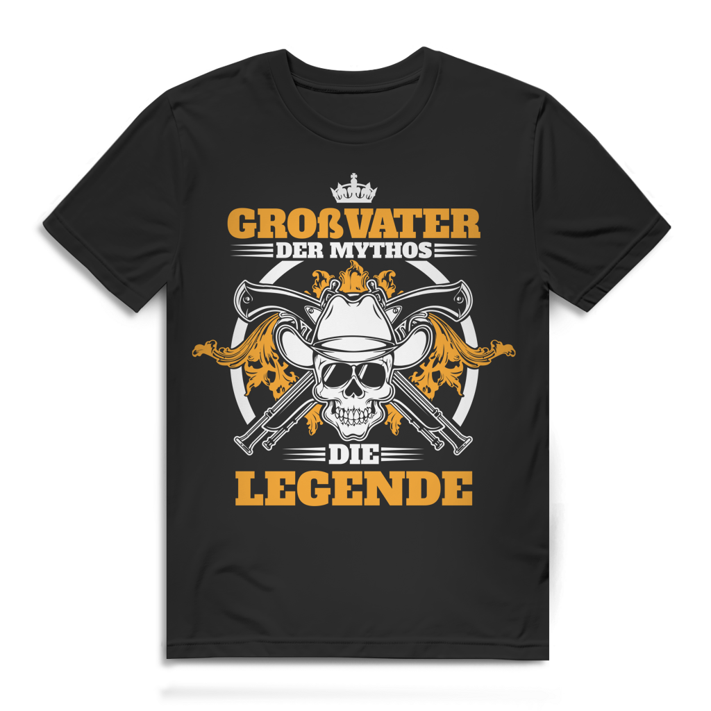 Großvater Der Mythos Die Legende Herren Premium Bio T-Shirt Black