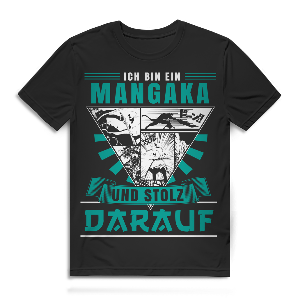 Ich bin Mangaka Shirt – Anime Manga Zeichner Spruch für Künstler und Otakus Black