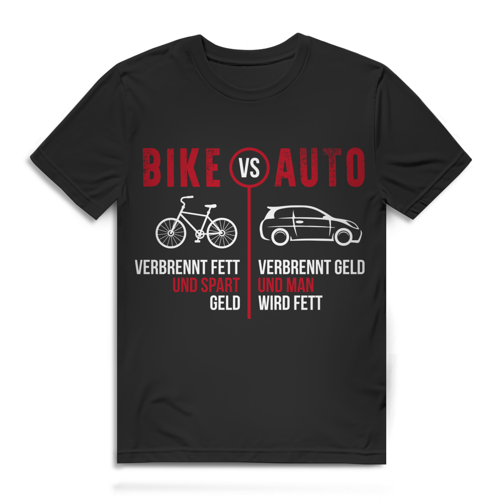 Fahrrad statt Auto Shirt Herren Umwelt Fitness Pendler – Vivalabavaria