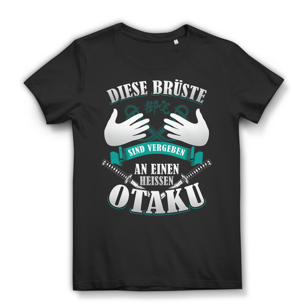 Manga Shirt Damen – Brüste gehören einem Otaku – Japan Humor für Anime Girls Black
