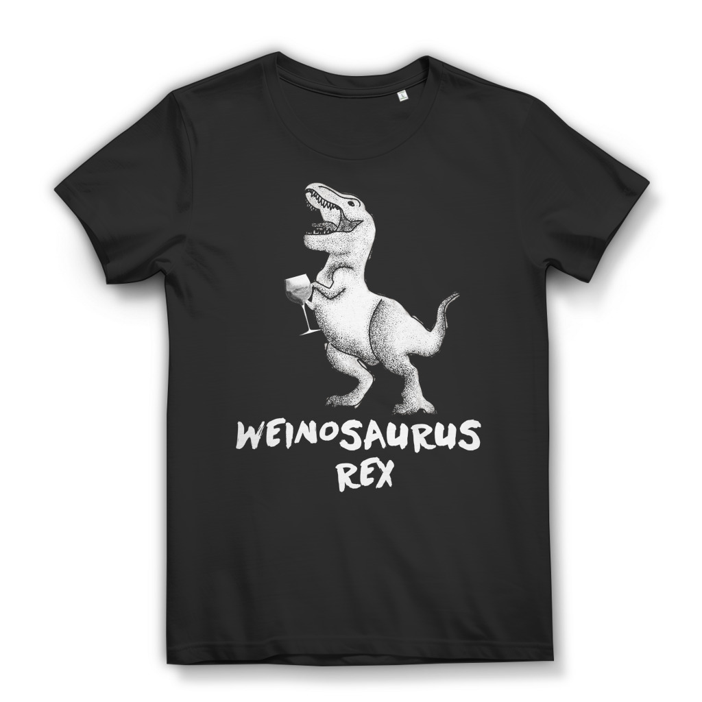 Weinosaurus Rex Damen Shirt – Lustiges T-Rex Weinmotiv für Weinliebhaberinnen Black