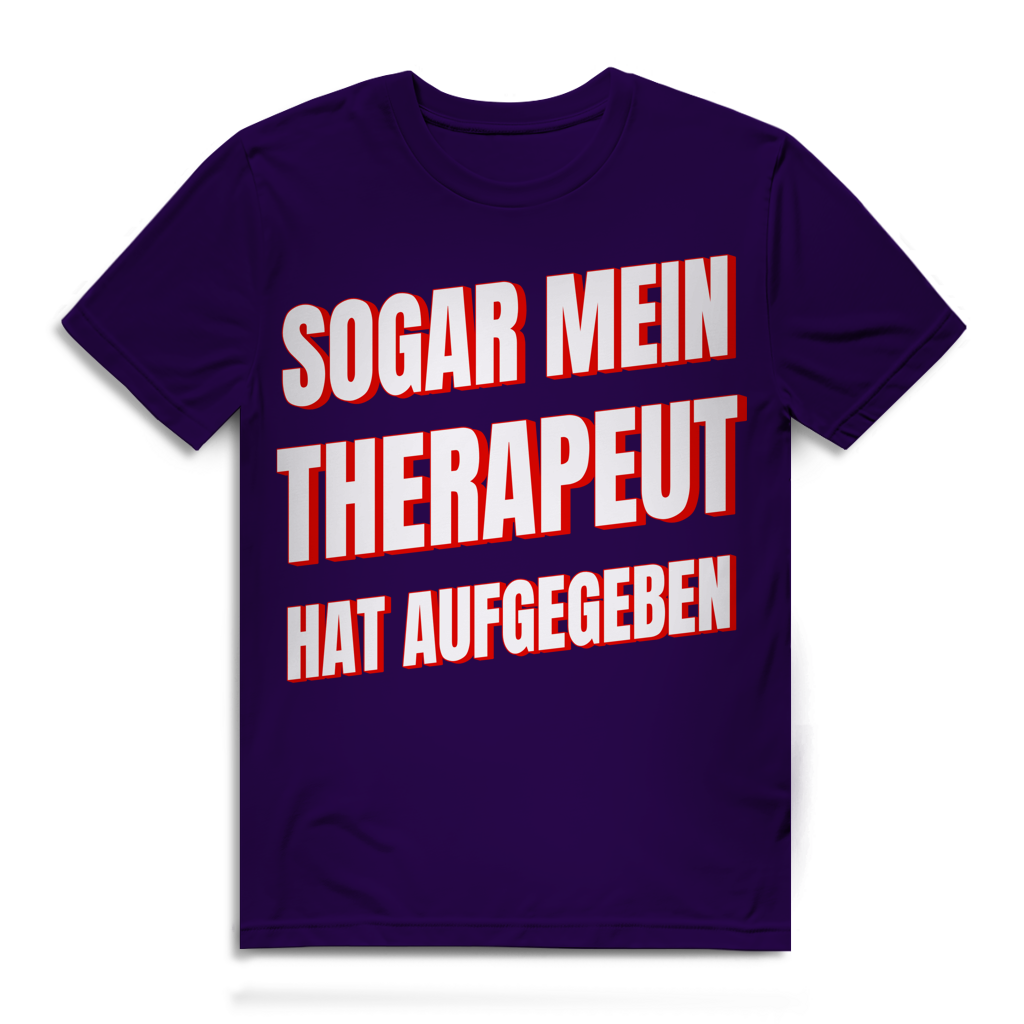 Sogar mein Therapeut hat aufgegeben - Herren Premium Bio T-Shirt Urban Purple