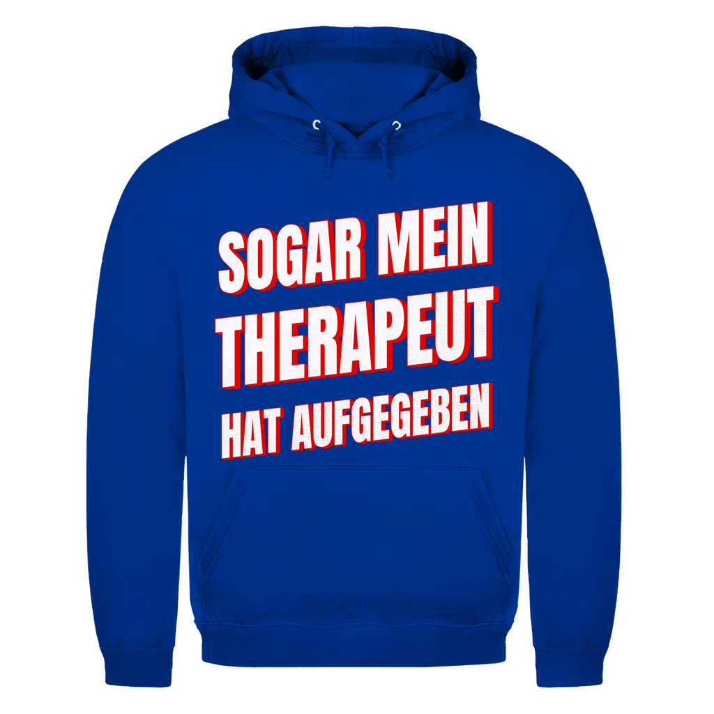 Sogar mein Therapeut hat aufgegeben - Herren Hoodie Royal Blue