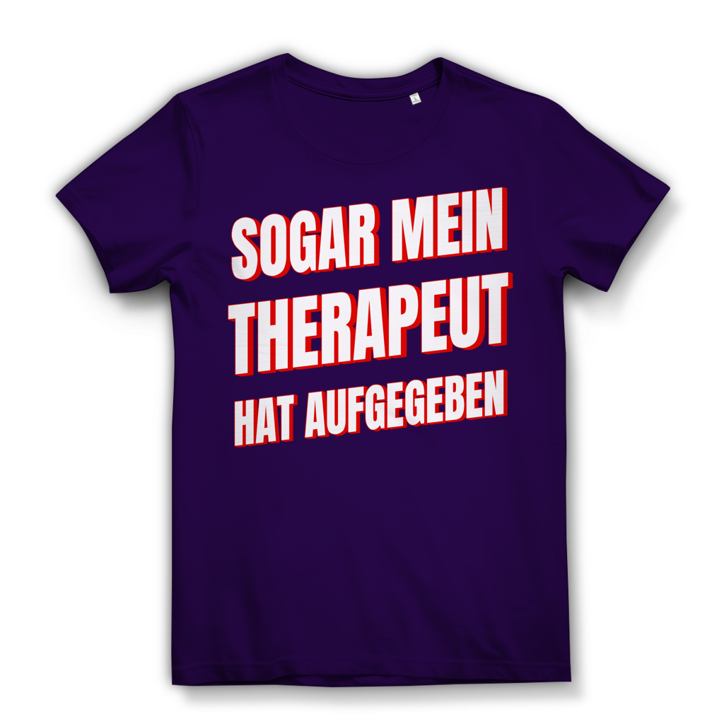Sogar mein Therapeut hat aufgegeben - Damen Premium Bio T-Shirt Urban Purple