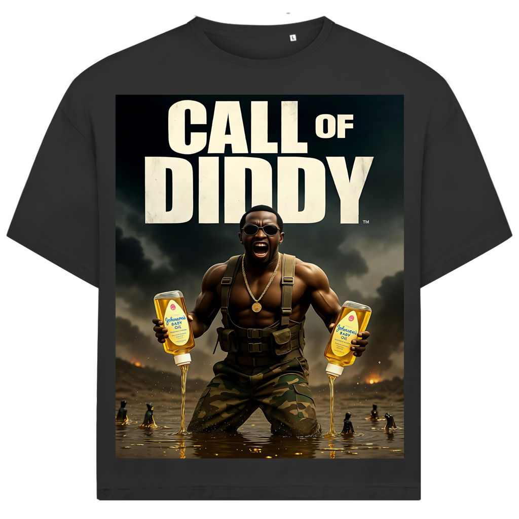 Call of Diddy - Jack and Jones Oversize T-Shirt Black