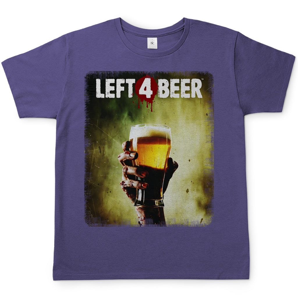 Left 4 Beer Left 4 Dead - Herren T-Shirt Millennial Lilac