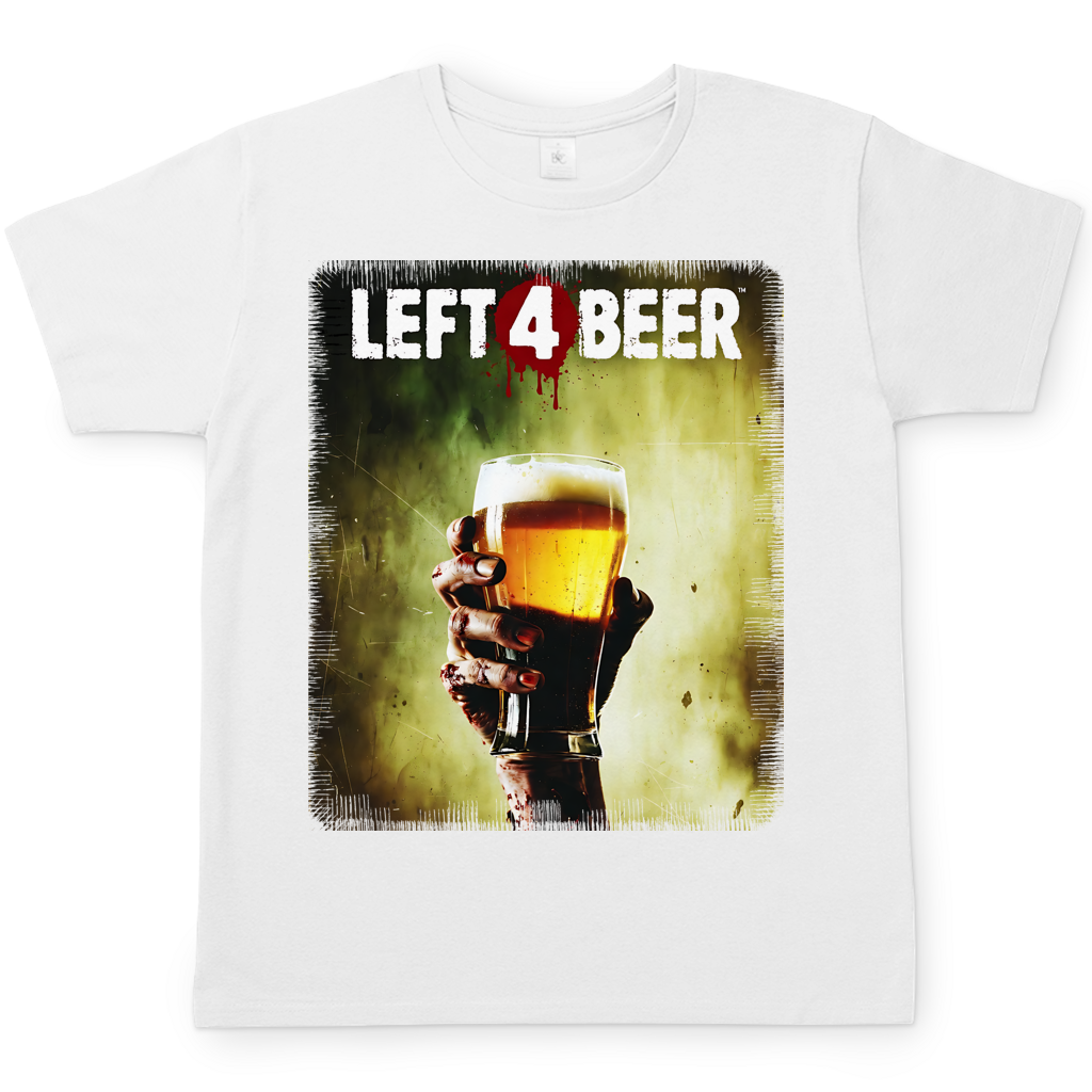 Left 4 Beer Left 4 Dead - Herren T-Shirt White