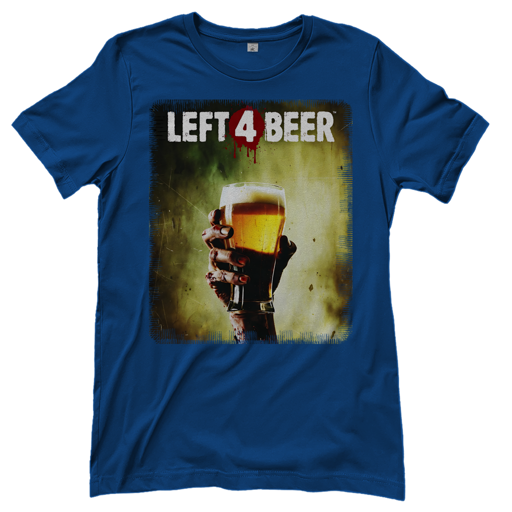 Left 4 Beer Left 4 Dead - Damen T-Shirt Royal Blue