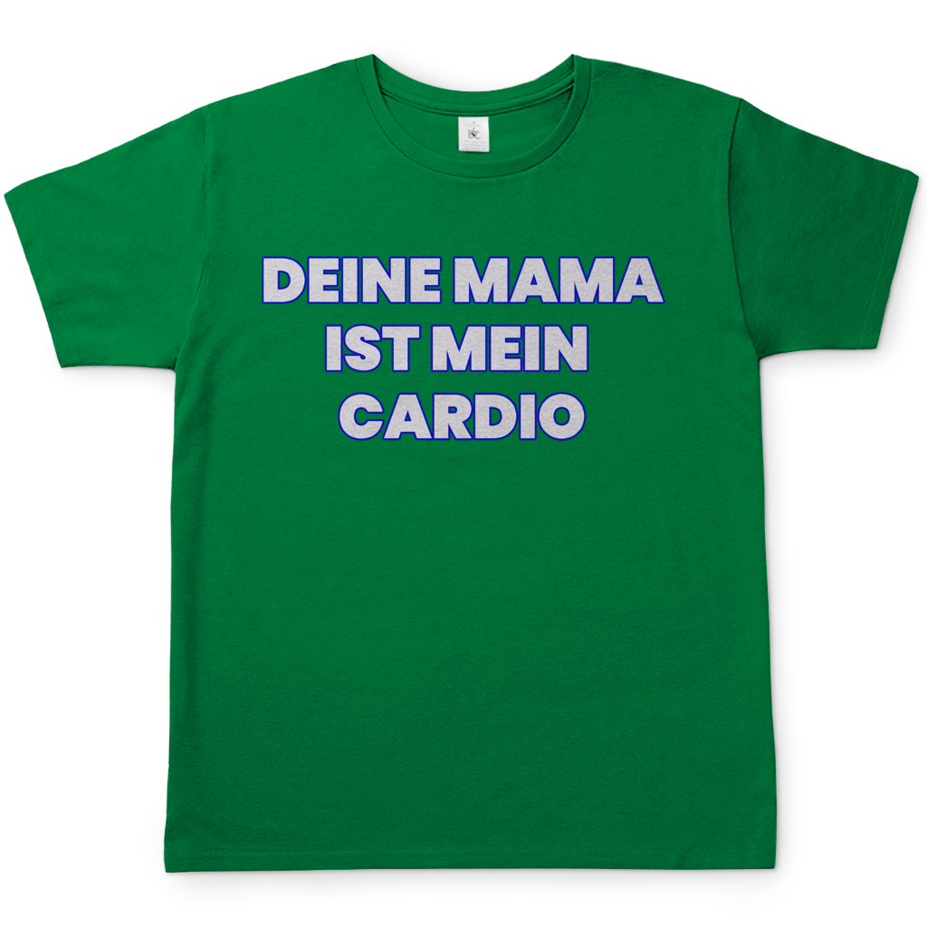 Deine Mama ist mein Cardio - Herren T-Shirt Kelly Green