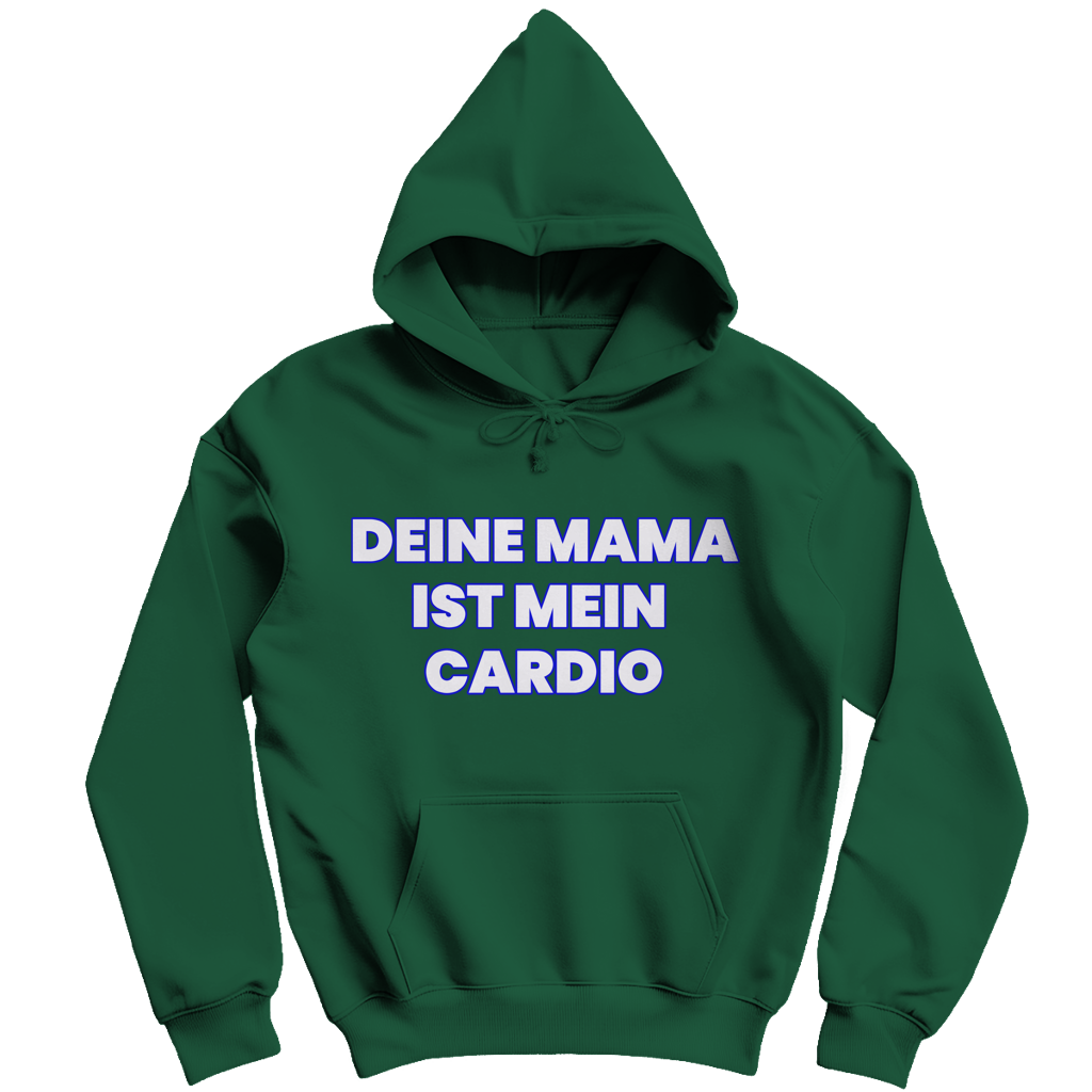 Deine Mama ist mein Cardio - Herren Hoodie Bottle Green