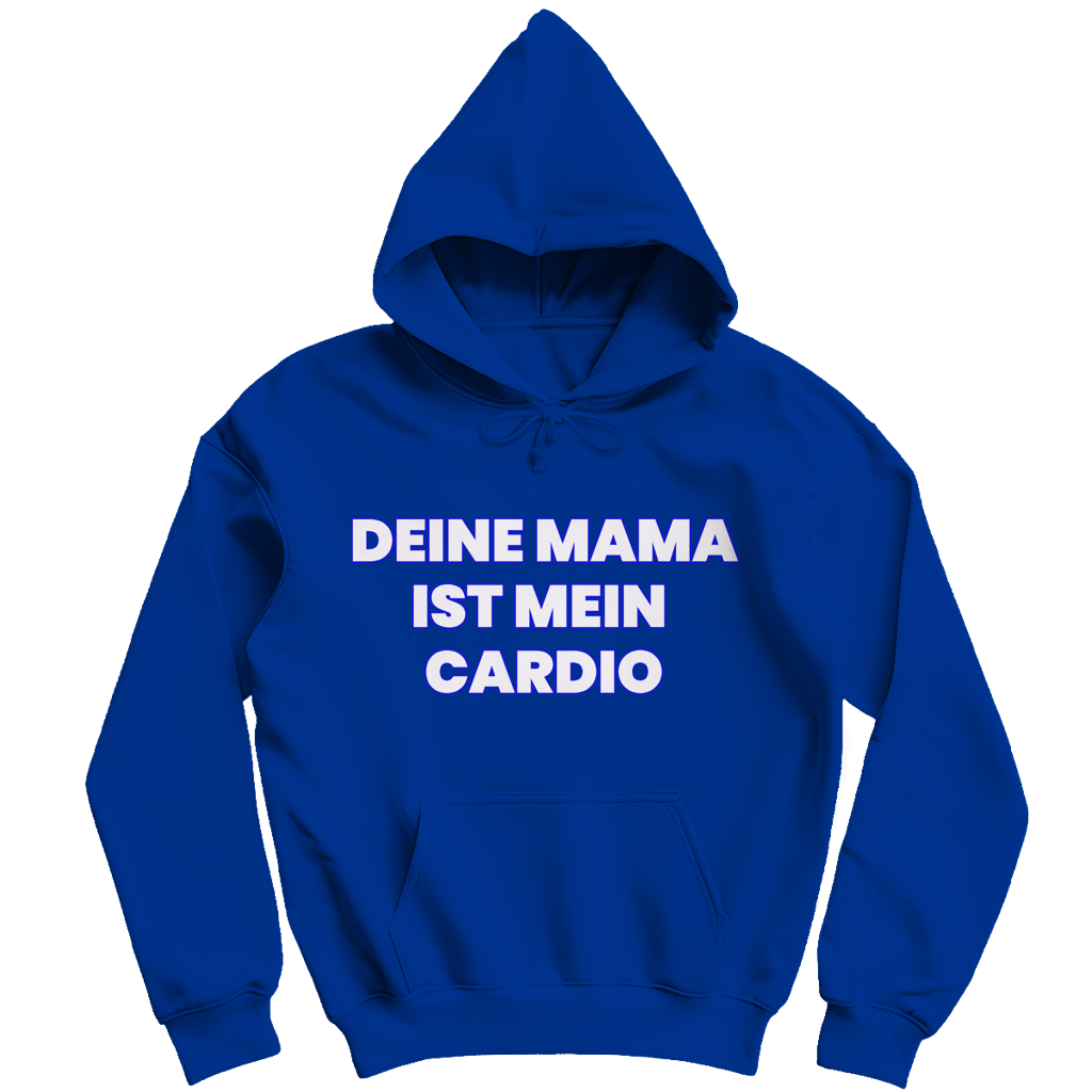Deine Mama ist mein Cardio - Herren Hoodie Royal Blue