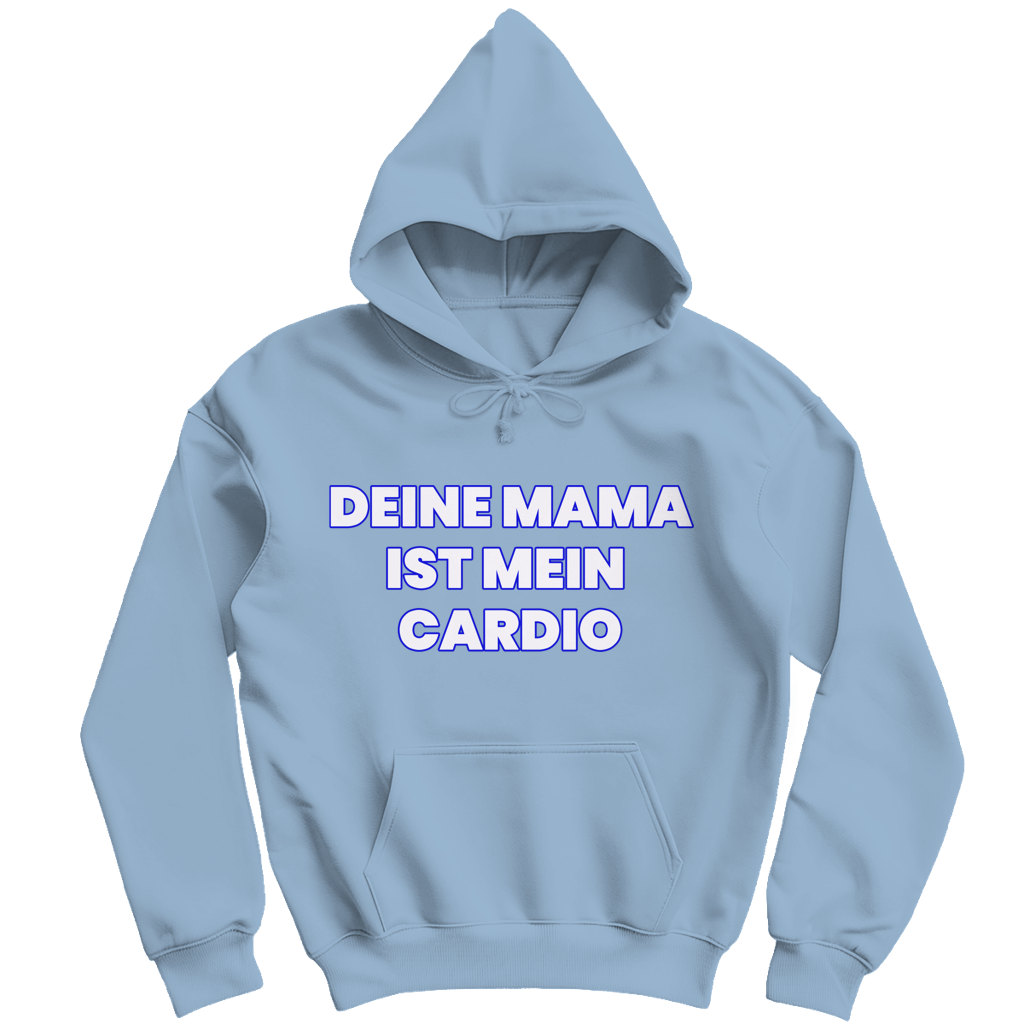 Deine Mama ist mein Cardio - Herren Hoodie Sky Blue