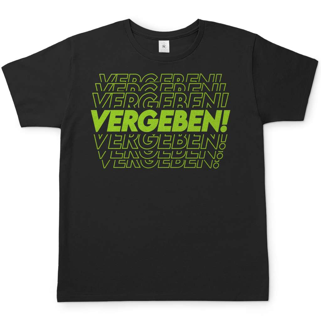 VERGEBEN! - Herren T-Shirt Black