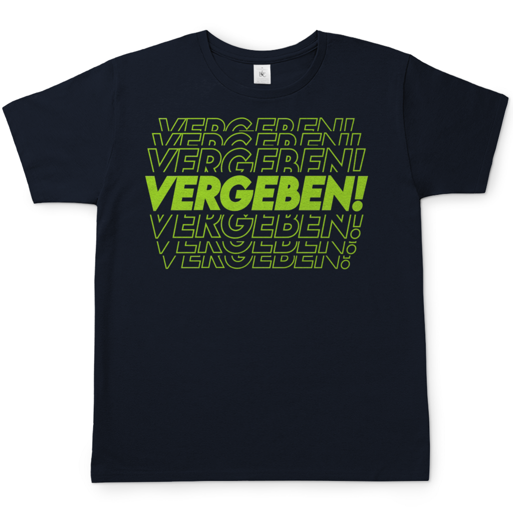 VERGEBEN! - Herren T-Shirt Navy