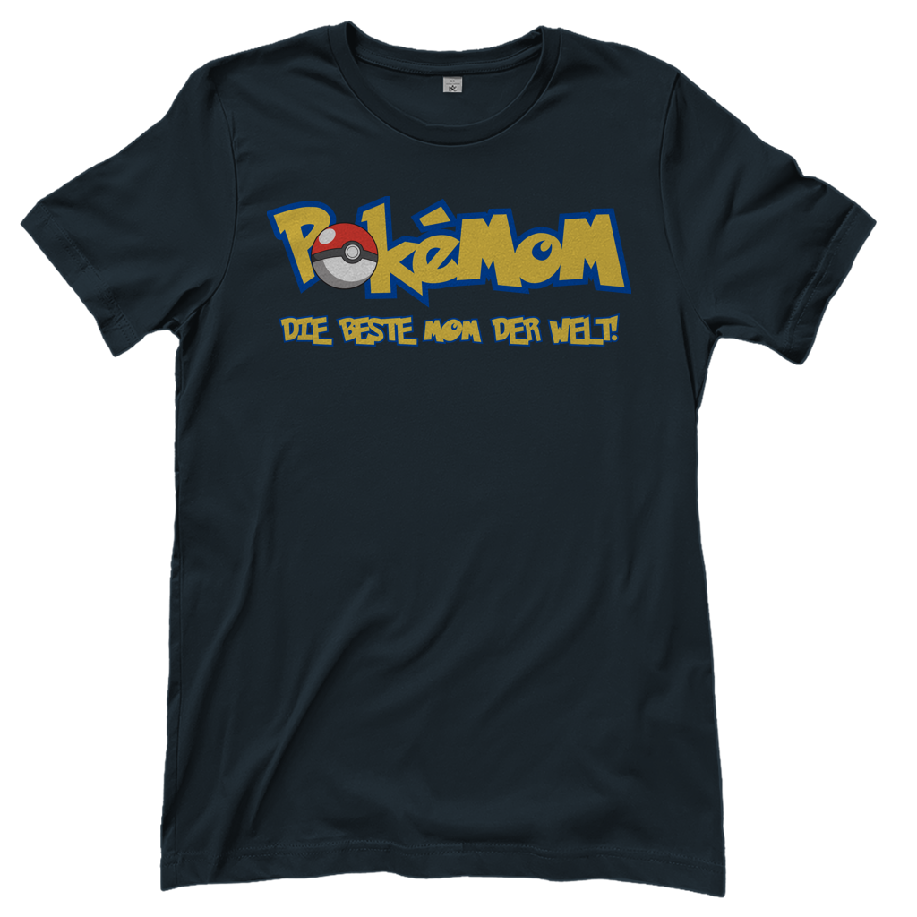 Pokemom die beste Mom der Welt! - Damen T-Shirt Dark Grey Solid