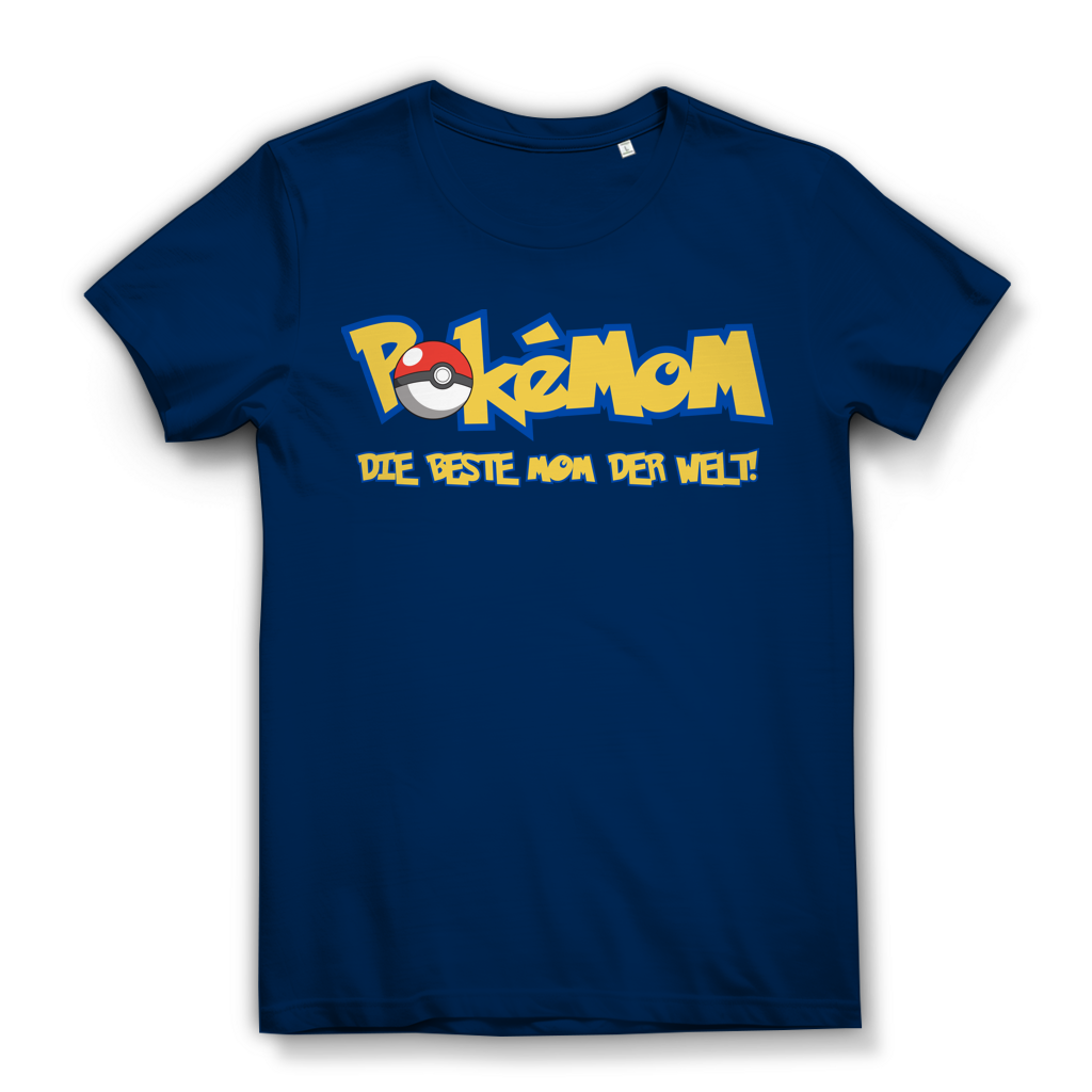 Pokemom die beste Mom der Welt! - Damen Premium Bio T-Shirt Navy