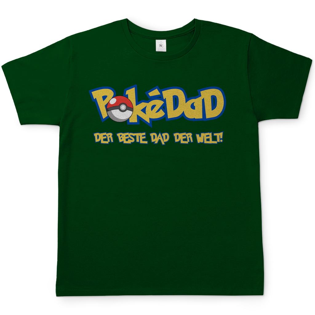 Pokedad der beste Dad der Welt! - Herren T-Shirt Bottle Green