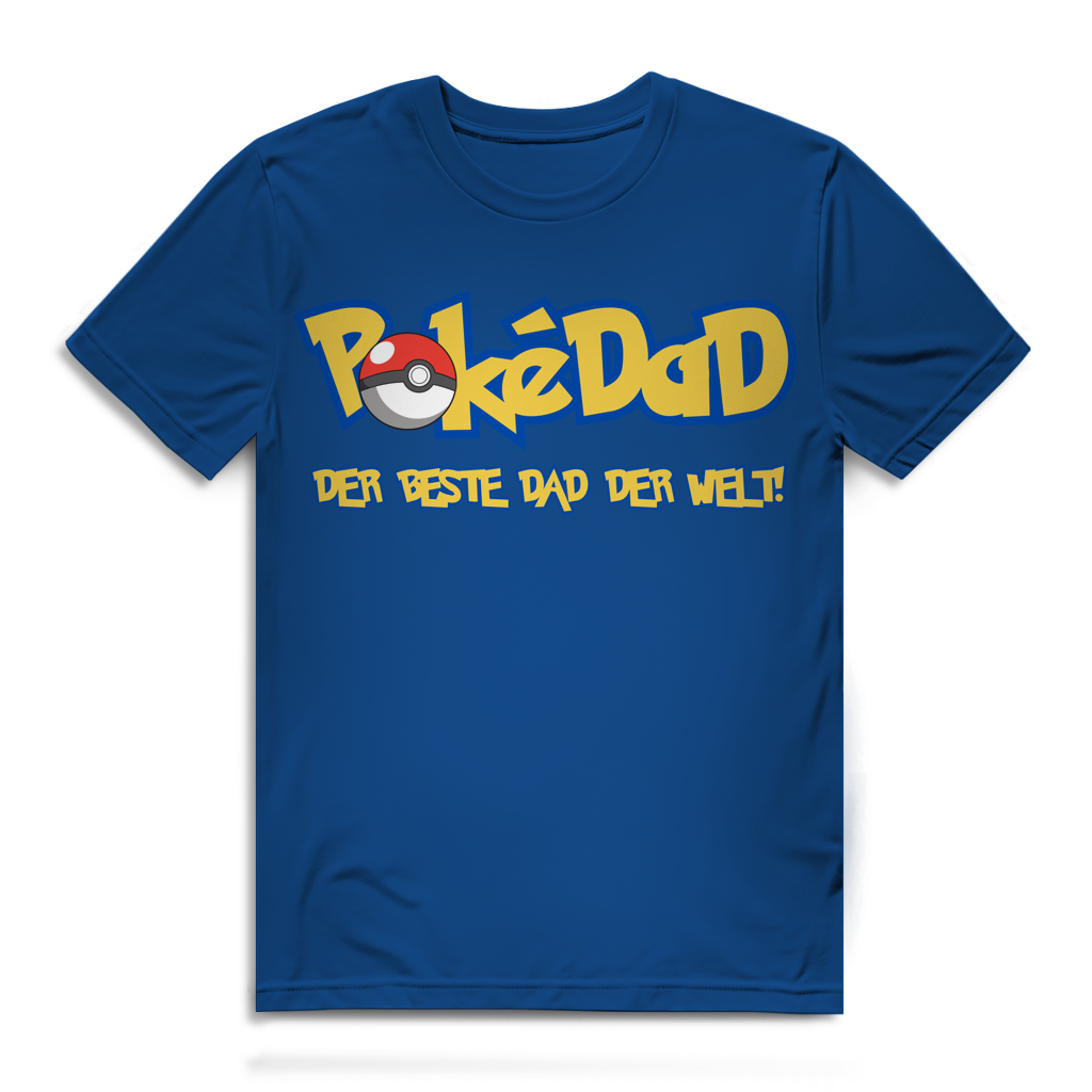 Pokedad der beste Dad der Welt! - Herren Premium Bio T-Shirt Royal Blue