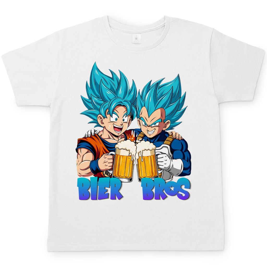 Bier Bros Goku Vegeta - Herren T-Shirt White