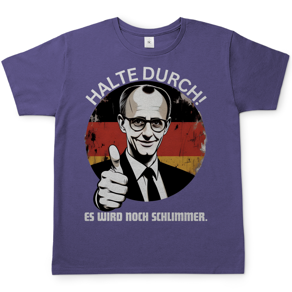 Halte durch! Es wird noch schlimmer - Herren T-Shirt Millennial Lilac