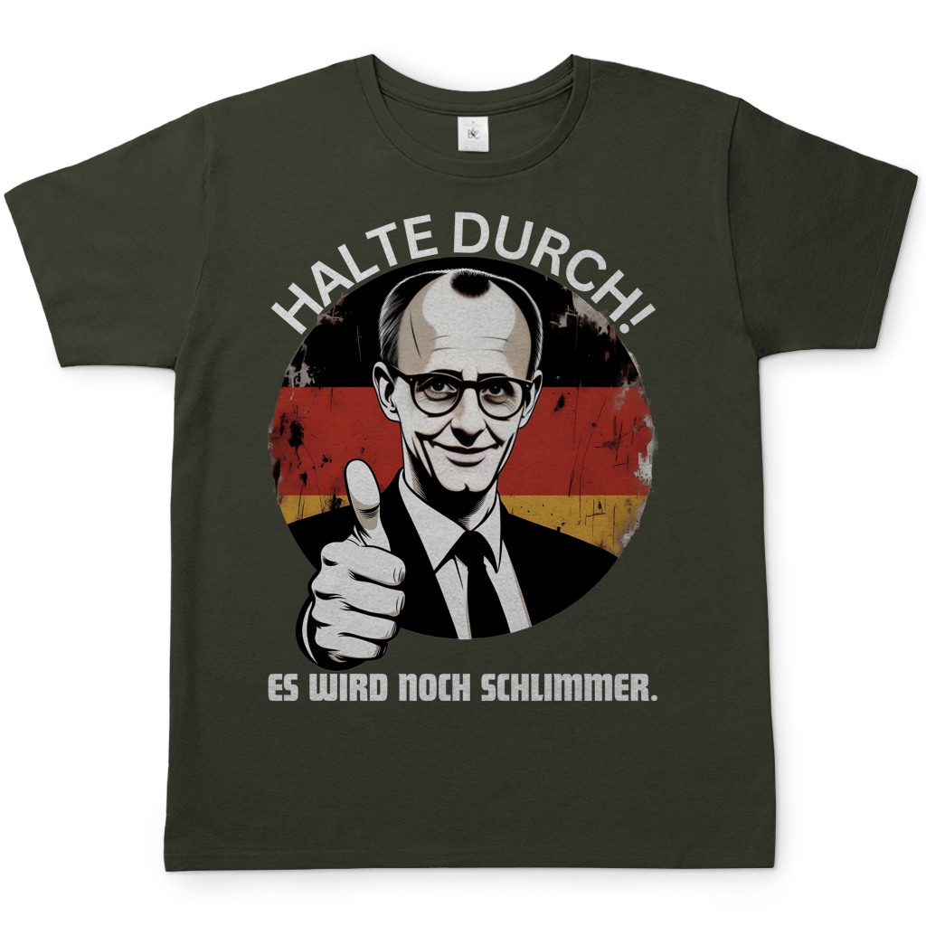 Halte durch! Es wird noch schlimmer - Herren T-Shirt Urban Khaki