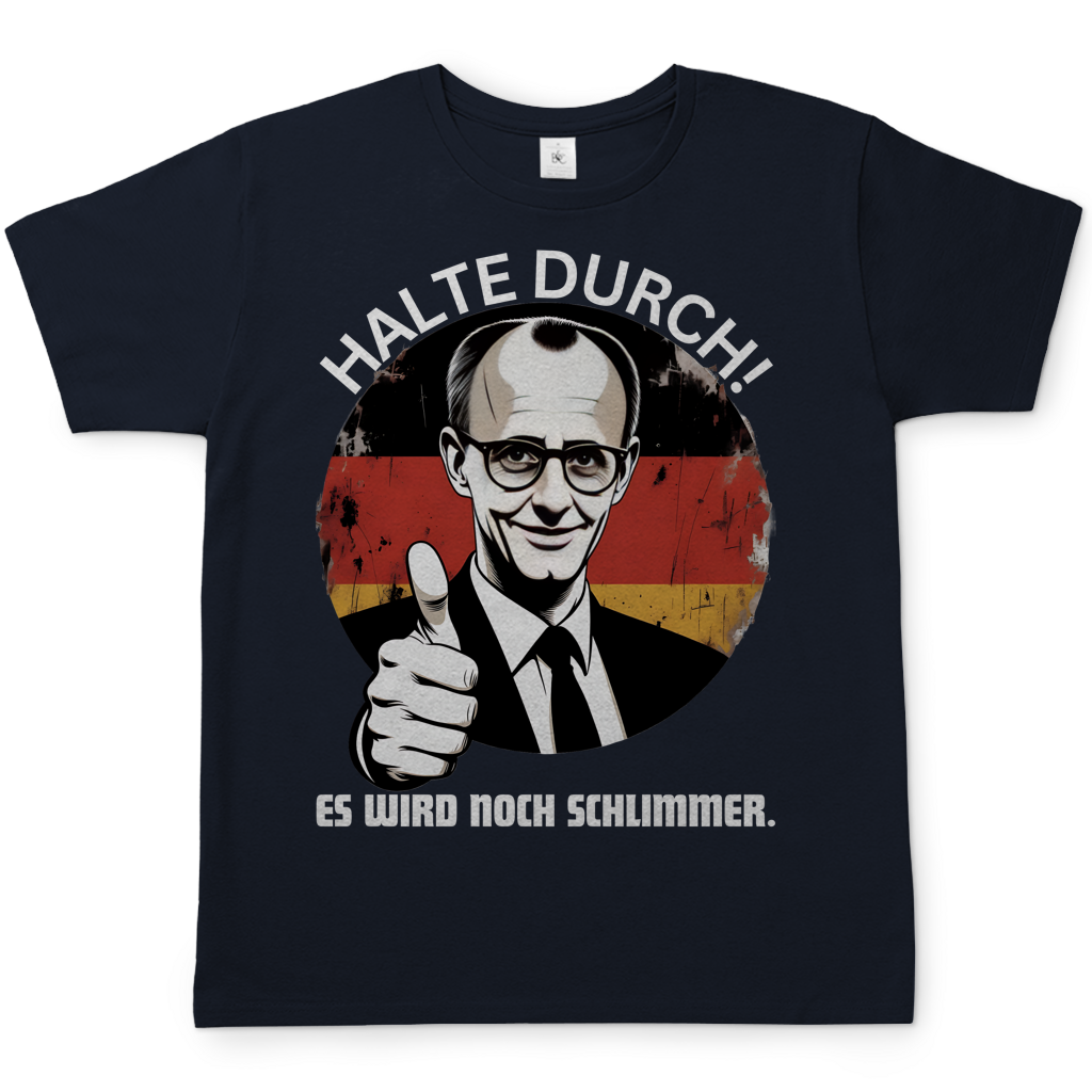 Halte durch! Es wird noch schlimmer - Herren T-Shirt Navy