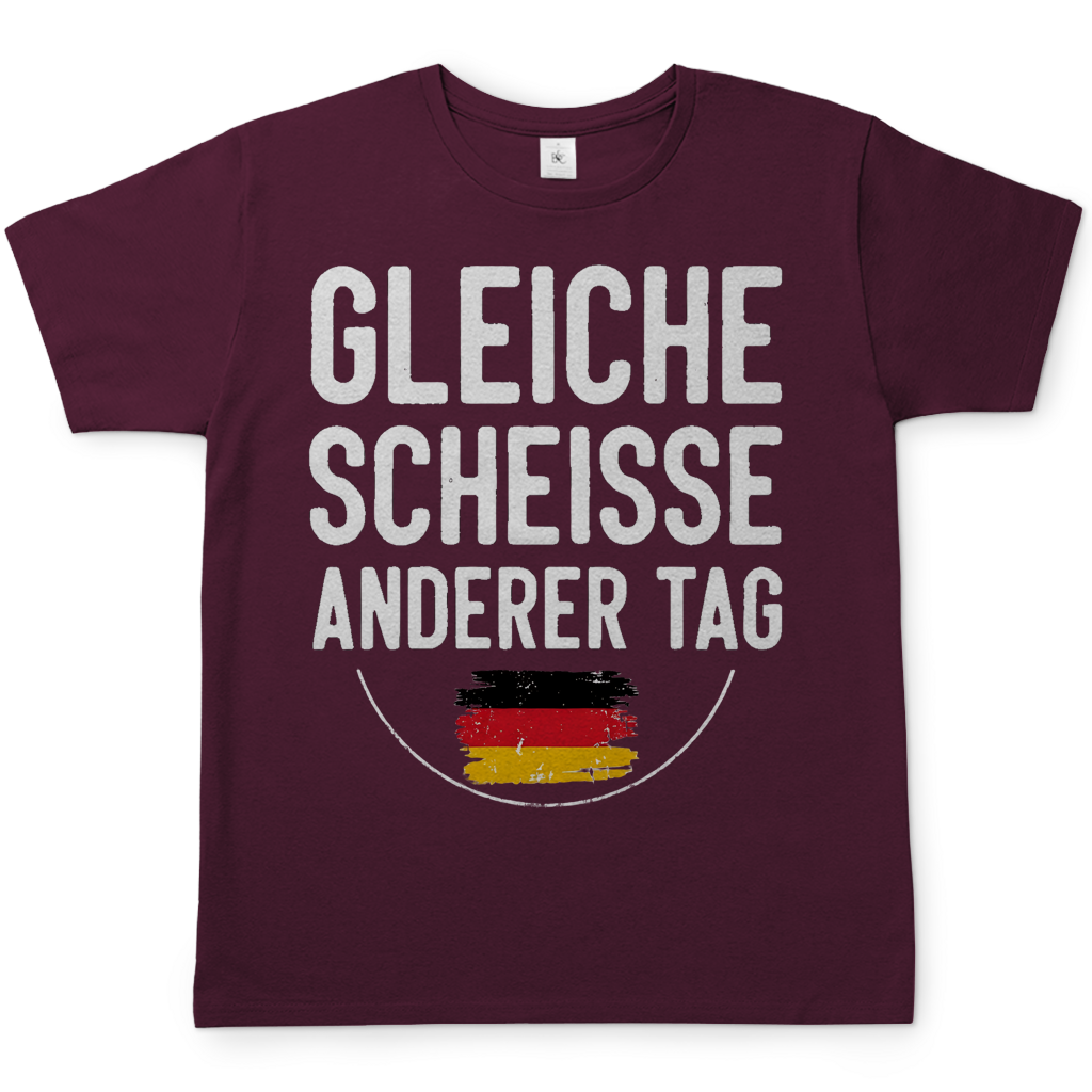 Gleiche Scheisse anderer Tag - Herren T-Shirt Burgundy