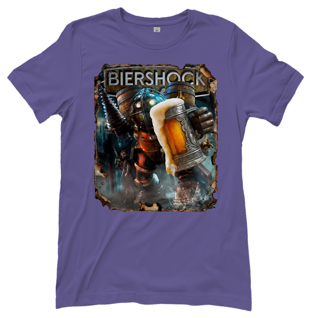 Biershock Bioshock Big Bier Daddy - Damen T-Shirt Millennial Lilac