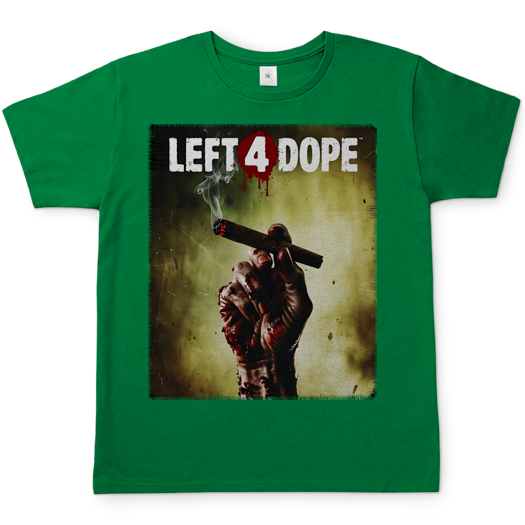 Left 4 Dope Left 4 Dead Zombie Joint Weed - Herren T-Shirt Kelly Green