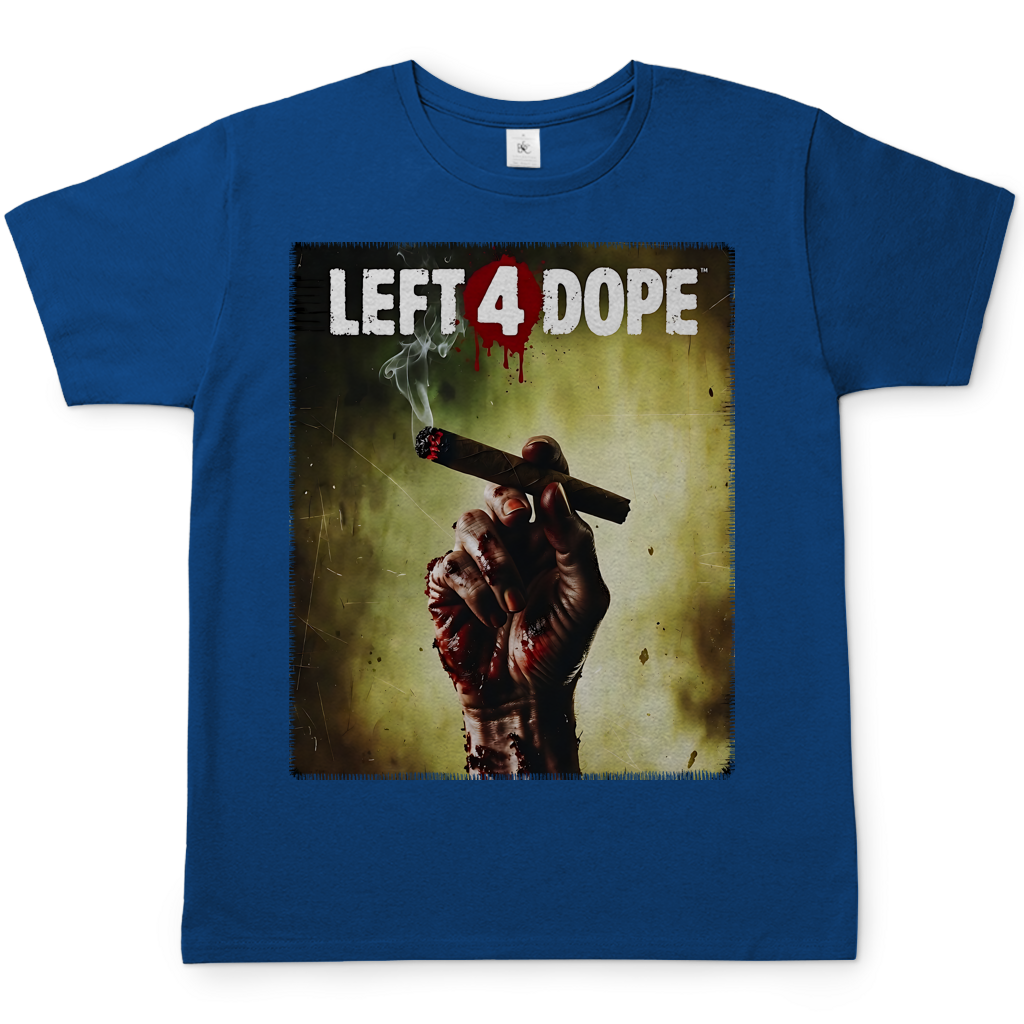 Left 4 Dope Left 4 Dead Zombie Joint Weed - Herren T-Shirt Royal Blue