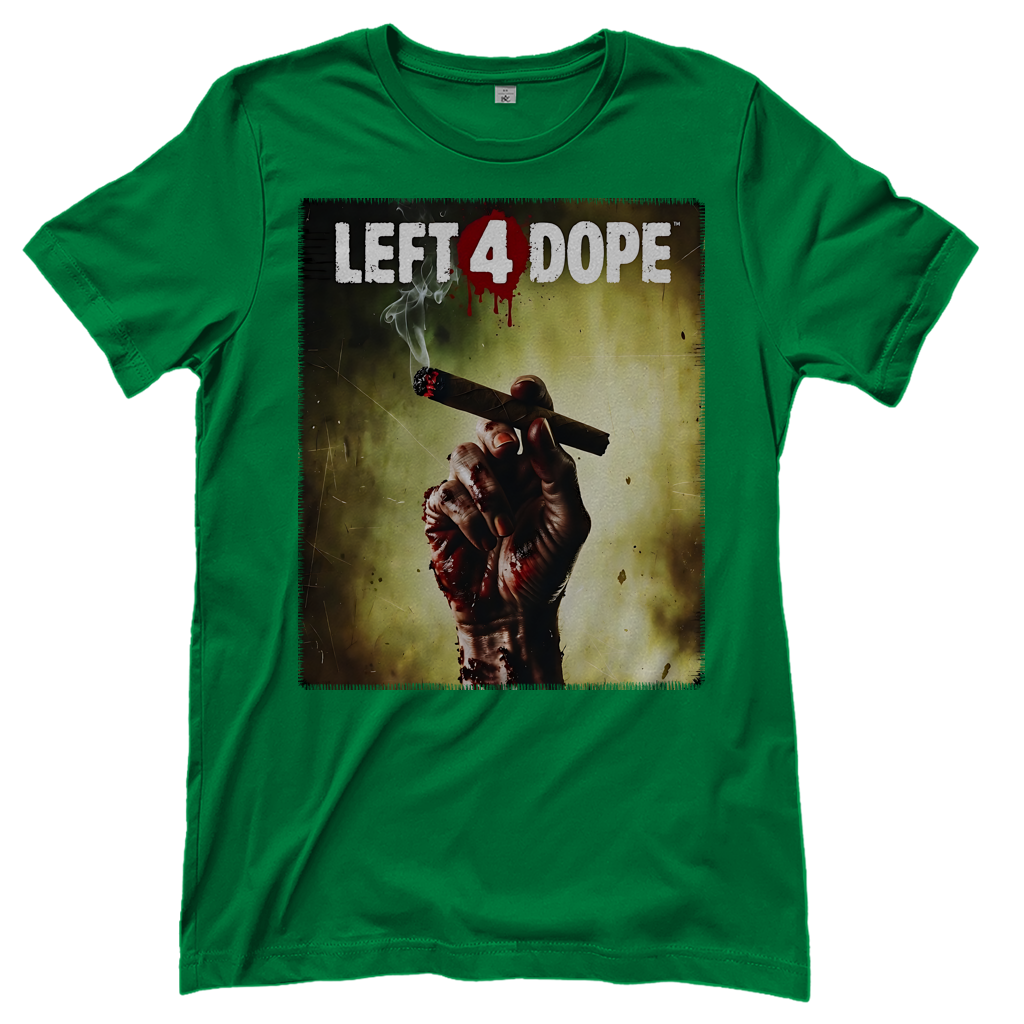 Left 4 Dope Left 4 Dead Zombie Joint Weed - Damen T-Shirt Kelly Green