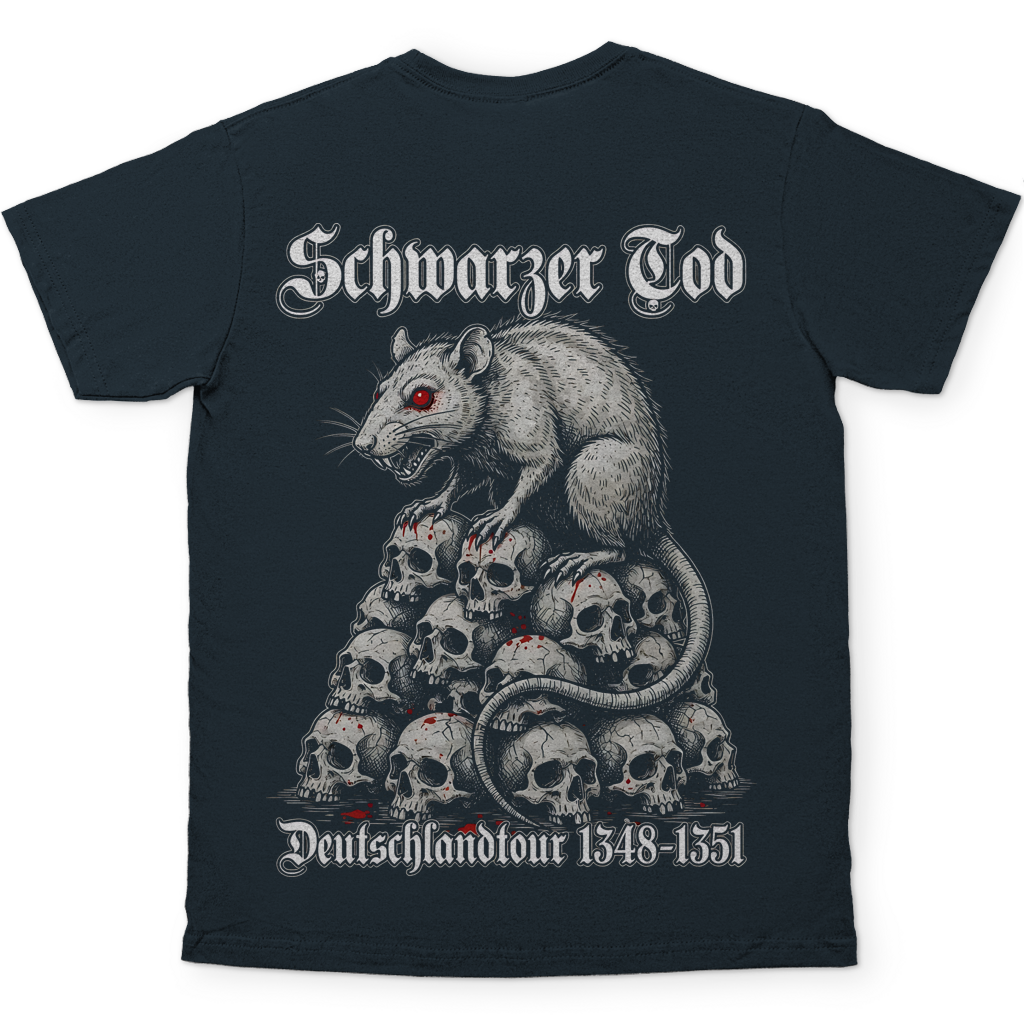Schwarzer Tod Deutschlandtour 1348-1351 - Herren T-Shirt Dark Grey Solid
