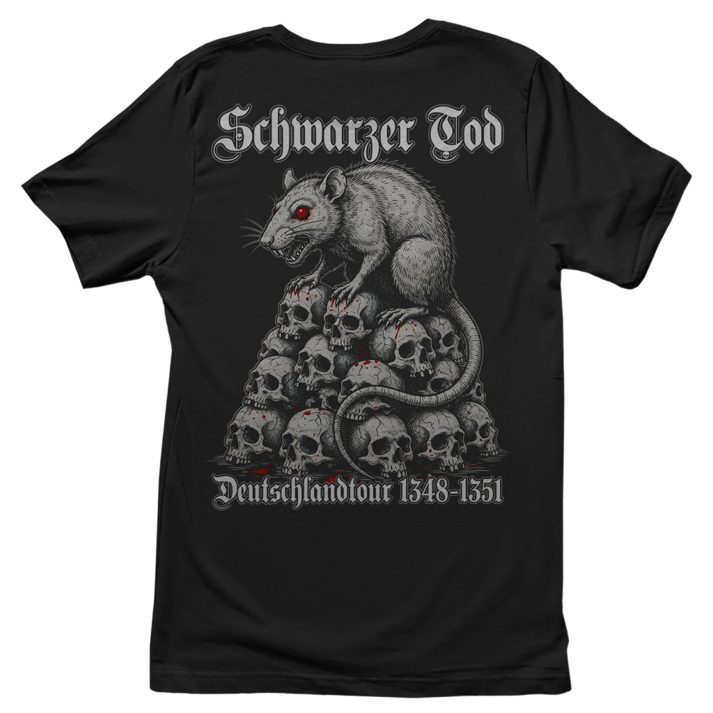 Schwarzer Tod Deutschlandtour 1348-1351 - Damen T-Shirt Black