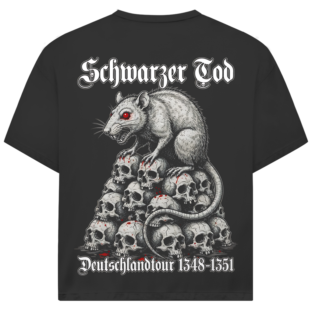 Schwarzer Tod Deutschlandtour 1348-1351 - Jack and Jones Oversize T-Shirt Black