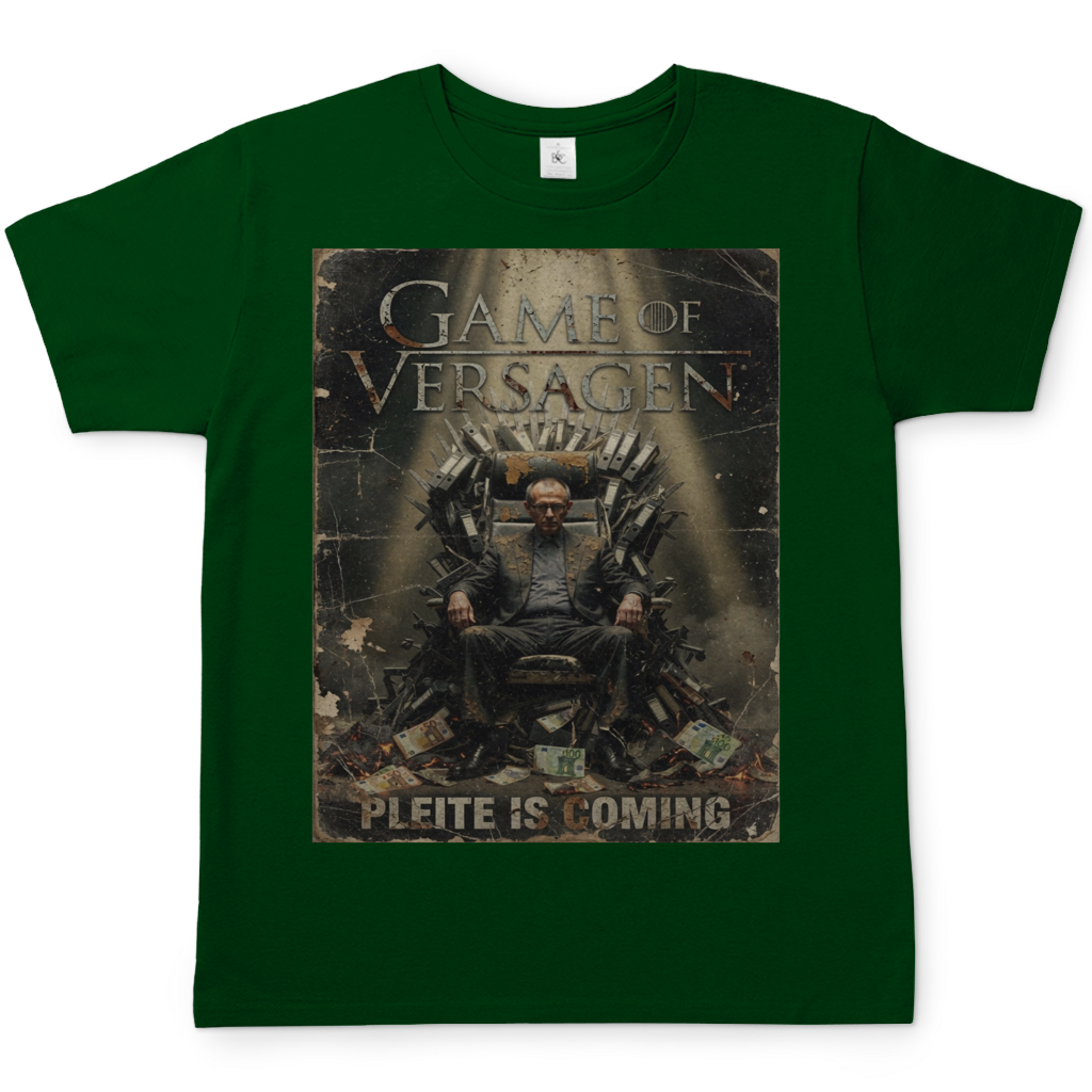 Game of Versagen Pleite is coming - Herren T-Shirt Bottle Green