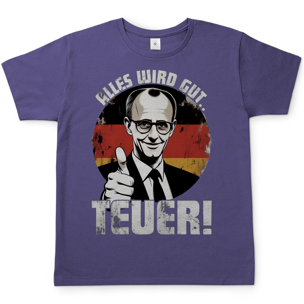 Alles wird gut Teuer - Herren T-Shirt Millennial Lilac