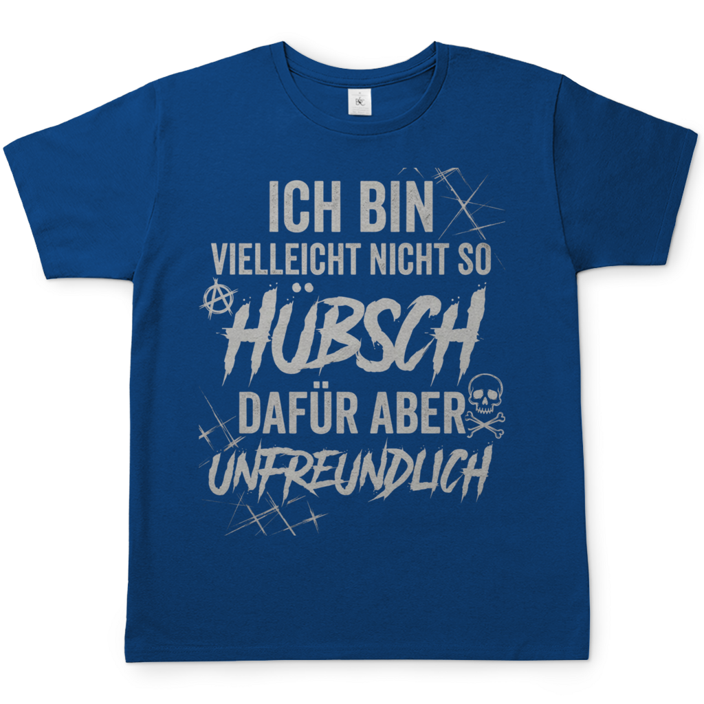 Ich bin vielleicht nicht so hübsch dafür aber unfreundlich - Herren T-Shirt Royal Blue