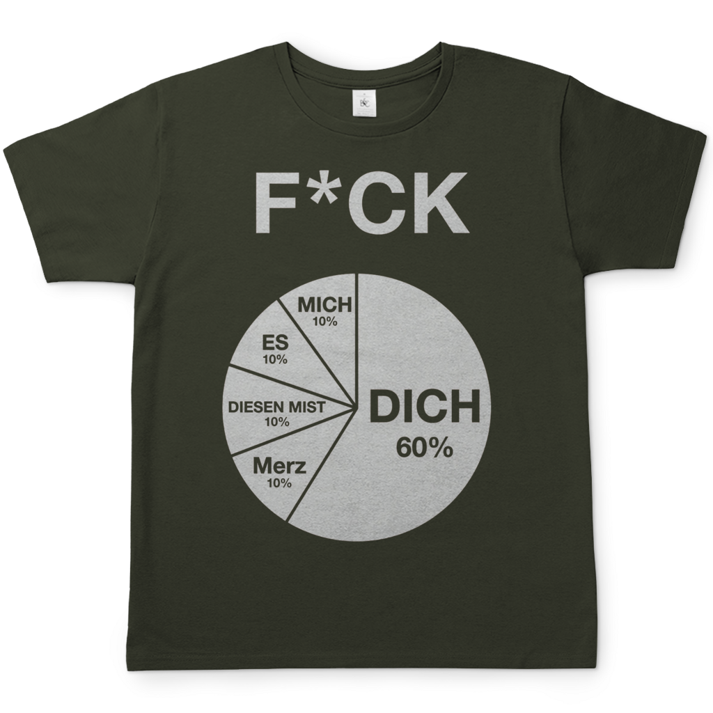 FICK DICH - Herren T-Shirt Urban Khaki