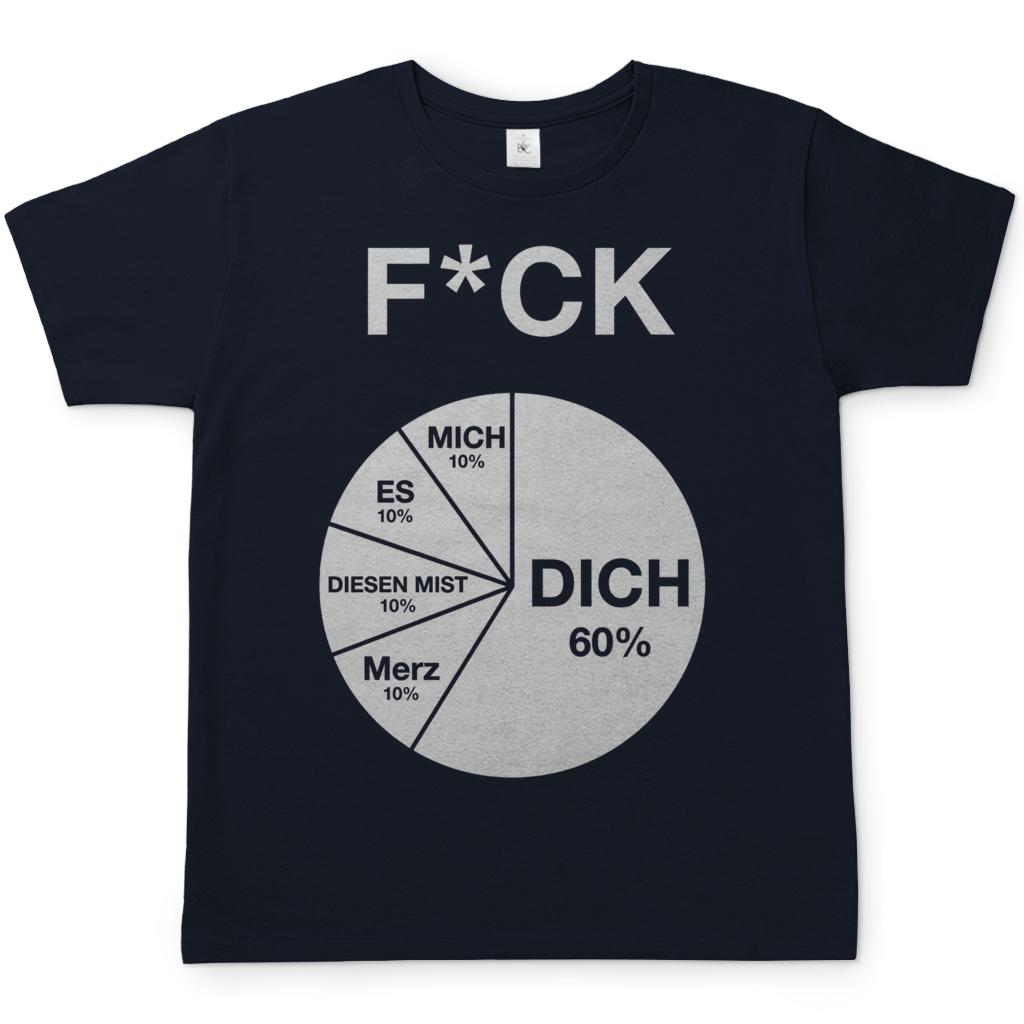 FICK DICH - Herren T-Shirt Navy