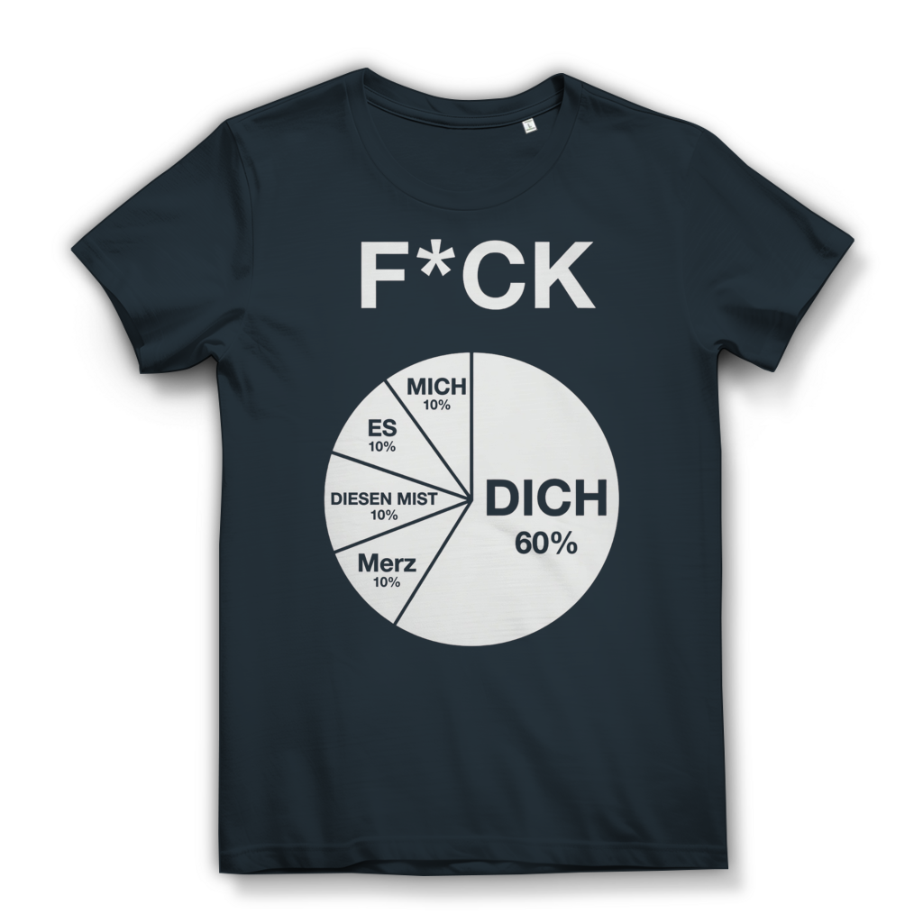FICK DICH - Damen Premium Bio T-Shirt Dark Grey