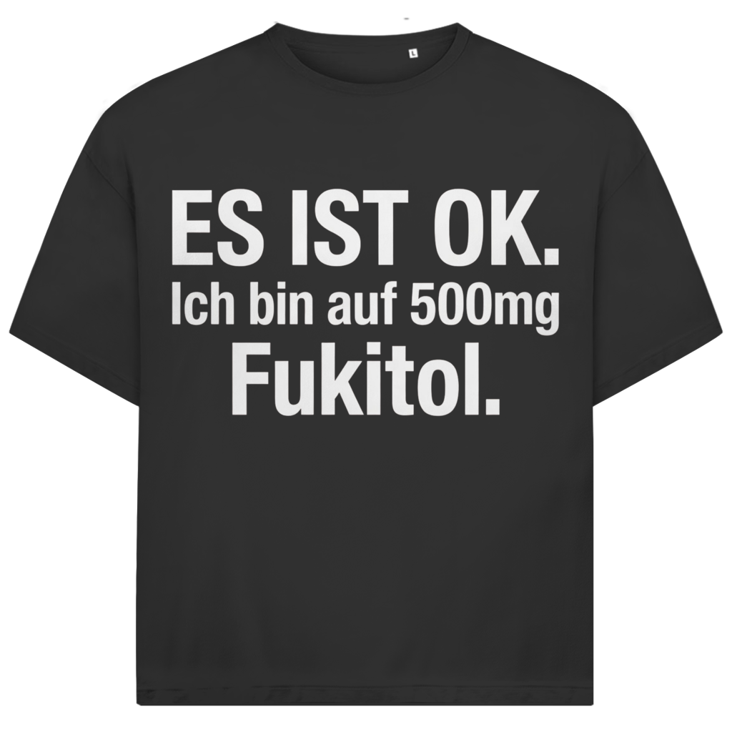 Es ist OK. Ich bin auf 500mg Fukitol - Jack and Jones Oversize T-Shirt Black