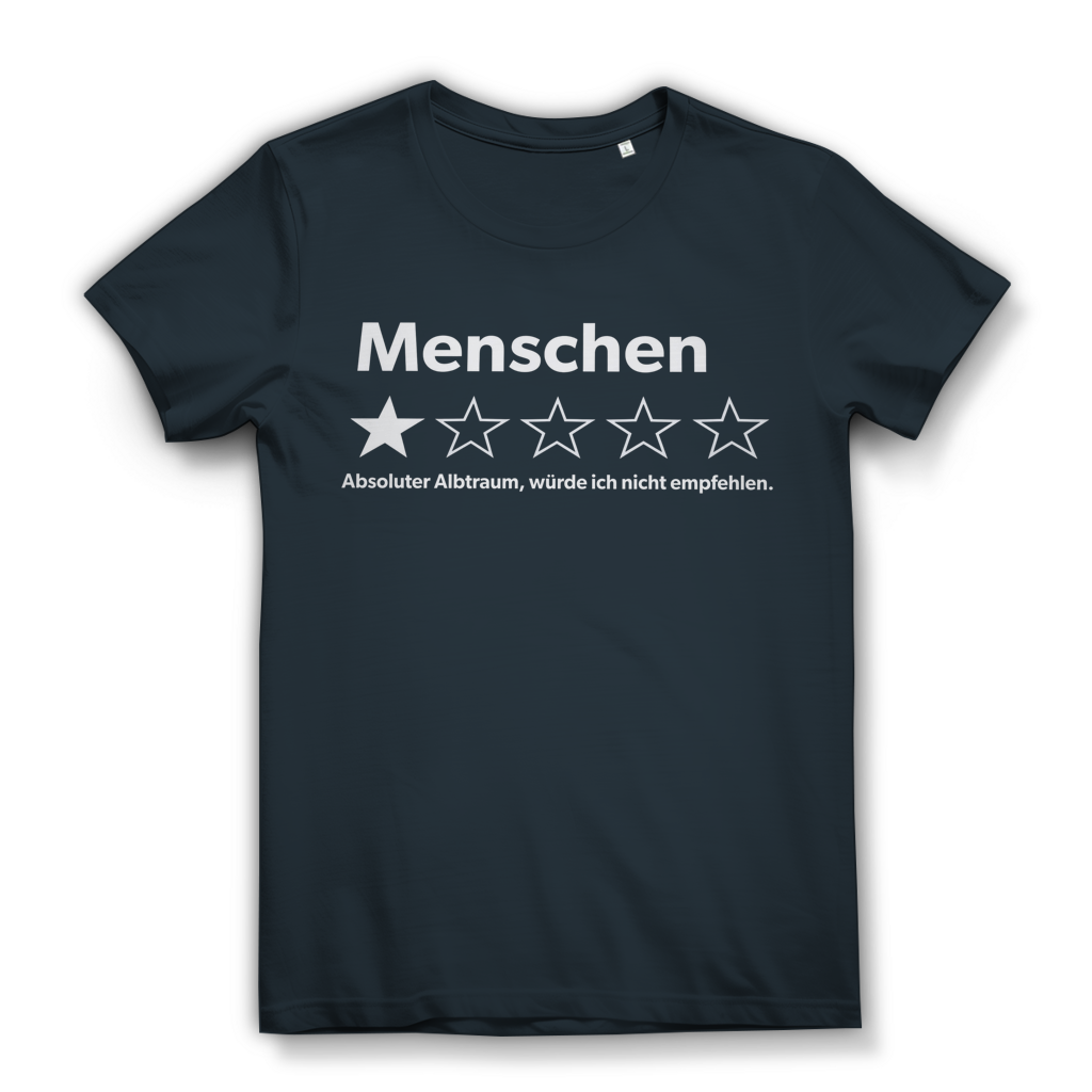 Menschen absoluter Albtraum würde ich nicht empfehlen - Damen Premium Bio T-Shirt Dark Grey