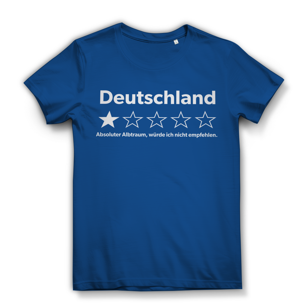 Deutschland 1 Stern absoluter Albtraum - Damen Premium Bio T-Shirt Royal Blue