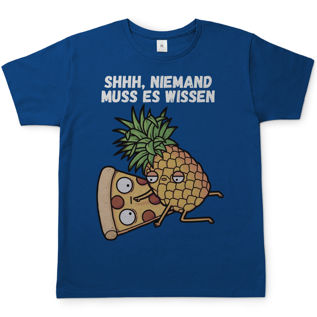 Pizza Hawaii Shhh niemand muss es wissen - Herren T-Shirt Royal Blue